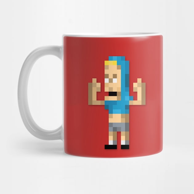 Beavis low-res pixelart by JinnPixel